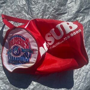 Vintage 1992-1993 MLB Toronto Blue Jays Everlite MR.SUB World Series Duffle Bag